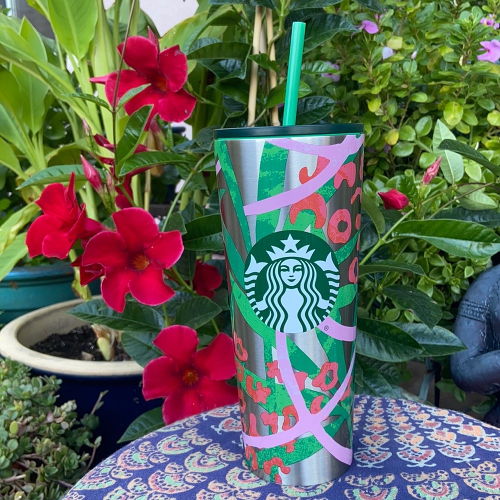 NEW Starbucks Jungle Stainless Steel Cold Cup / Tumbler